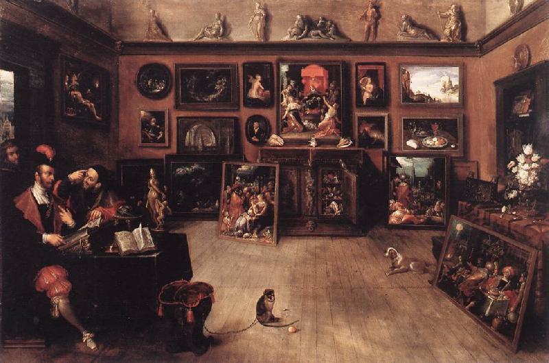 FRANCKEN, Ambrosius An Antique Dealer s Gallery oil painting image